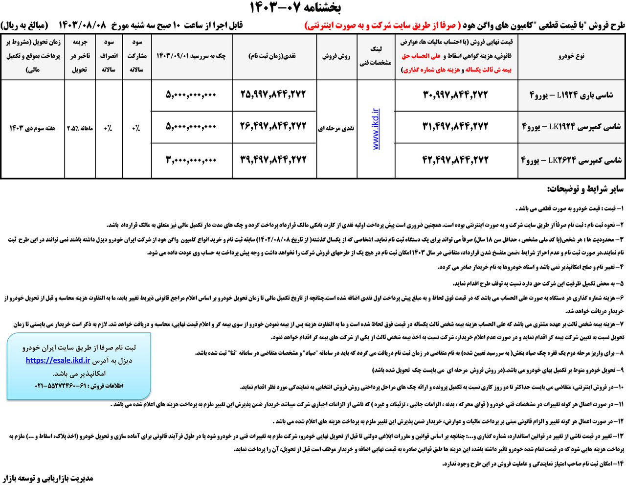 شروع فروش نقدی کامیون‌های باری و کمپرسی ایران‌خودرودیزل با قیمت قطعی (+قیمت و جدول فروش)