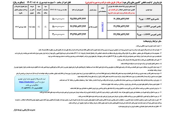 طرح فروش نقدی دو مرحله‌ای کامیون‌های باری و کمپرسی ایران‌خودرو دیزل با قیمت قطعی