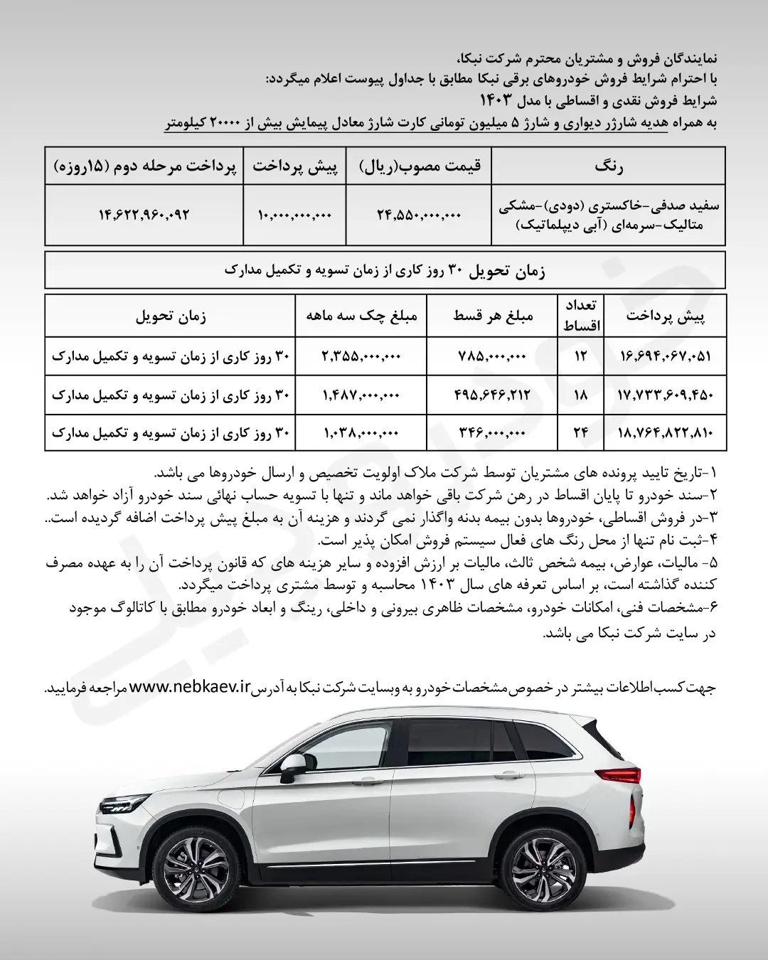 فروش نقدی و اقساطی اسکای‌ول ET5 با تحویل فوری