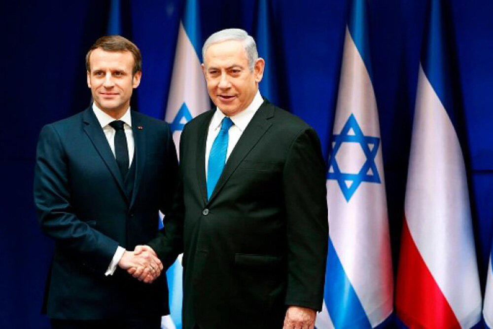 مکرون: ما از کشور مستقل فلسطین بدون حماس حمایت می کنیم