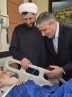 عیادت رئیس سازمان انرژی اتمی از آیت‌الله العظمی نوری همدانی