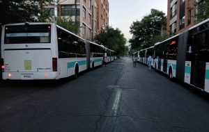استقرار ناوگان اتوبوسرانی برای خدمات رسانی در مراسم تشییع پیکر شهیدان استقرار ناوگان اتوبوسرانی برای خدمات رسانی در مراسم تشییع پیکر شهیدان
