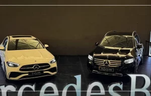 حضور مرسدس بنز GLB200 و C200L در نمایشگاه شیراز با ستاره ایران حضور مرسدس بنز GLB200 و C200L در نمایشگاه شیراز با ستاره ایران