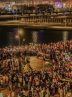 تحصن مردم مغرب در اعتراض به پهلوگرفتن کشتی‌های رژیم صهیونیستی