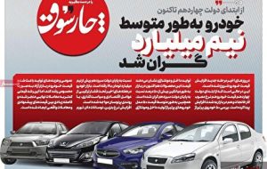 صفحه نخست روزنامه های اقتصادی 11 آذر 1404