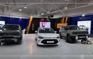 حضور دیار خودرو در نمایشگاه مازندران 1404 با بایک BJ30e و بیجینگ U5 پلاس